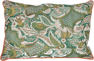Cushion Leaves Cotton Green 40x60cm