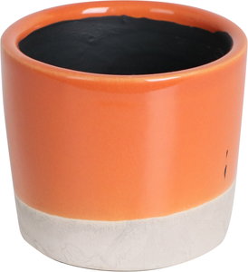 ylzszyʓrzCOLOR GLAZED POT COVER ORANGE