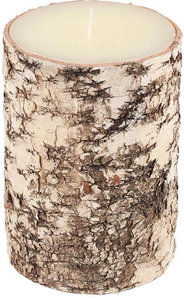 yʓrzylszBIRCH WOOD LOG CANDLE  M