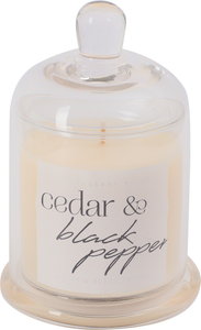 AG Scented Candle Dome Jar- Cedar & Black Pepper