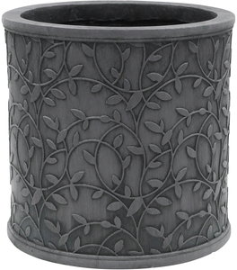 【個人宅配送不可】リーフモチーフラウンドS-BK