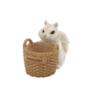 【個人宅配送不可】アベルアニマル17リス*バスケットWH