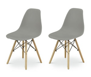 リーブス チェア 2脚入 ストーングレー