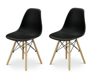 リーブス チェア 2脚入 ブラック