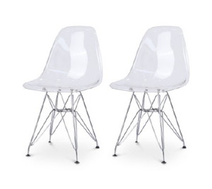 リーブス チェア 2脚入 クリア