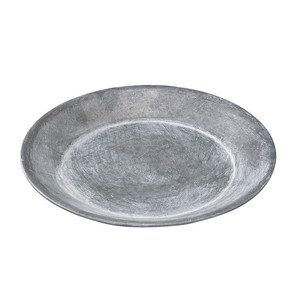 【個人宅配送不可】ブリキラウンドトレイMサイズ