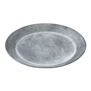 【個人宅配送不可】ブリキラウンドトレイLサイズ