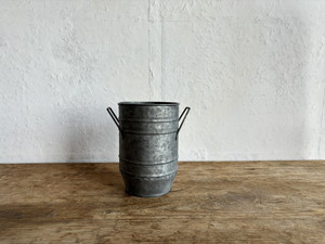 【個人宅配送不可】ブリキハンドルポット スリム