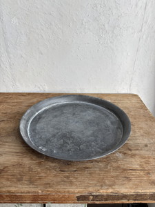 【個人宅配送不可】(4)ブリキラウンドラージトレイ Mサイズ