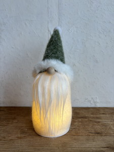 【個人宅配送不可】フェルト ぽよぽよライト ノーム グリーン S