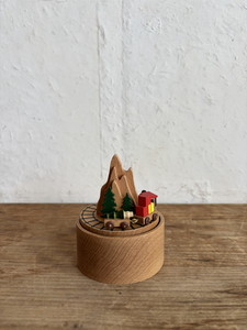 個人宅配送不可】木製ｵﾙｺﾞｰﾙ 手巻き ﾅﾁｭﾗﾙ: クリスマス雑貨