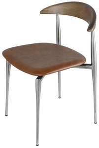 PHIL CHAIR BROWN SEAT      [CT]